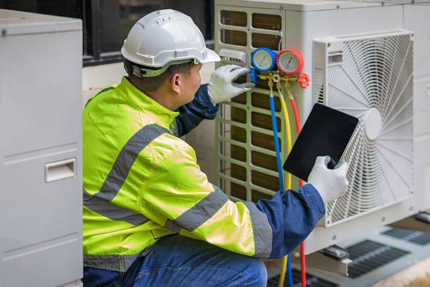 Professional Ductwork Repair technician working in Slovan, PA